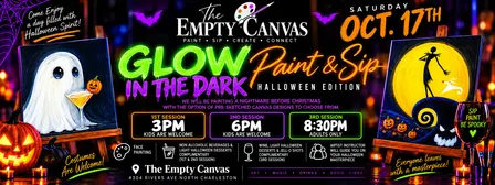 Glow in the dark Halloween paint party