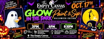 Glow in the dark Halloween paint party