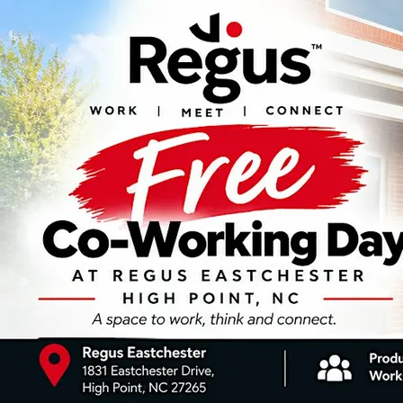 Free Coworking Day at Regus Eastchester in High Point, NC