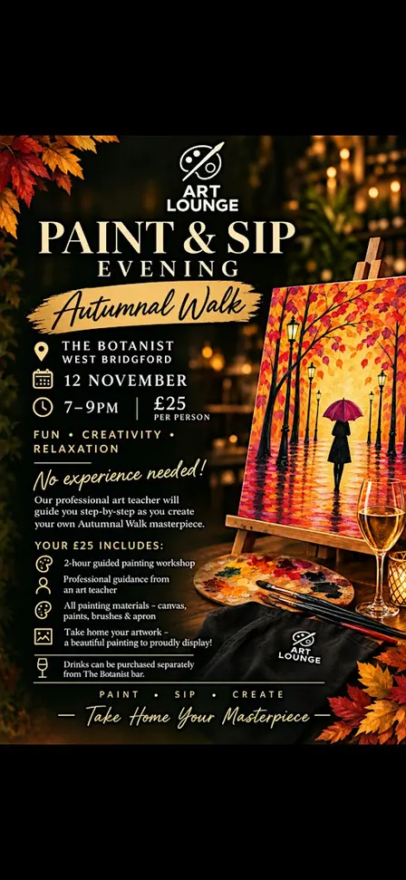Paint and Sip Autumnal Walk