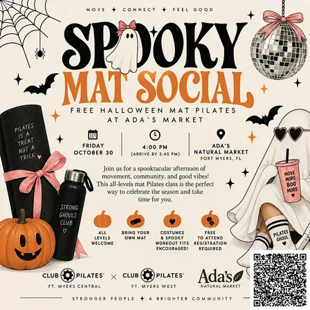 Spooky Mat Social  | Free Pilates at Ada’s Market