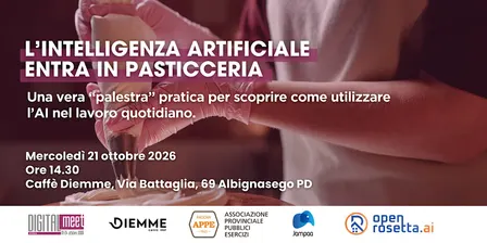 L’INTELLIGENZA ARTIFICIALE ENTRA IN PASTICCERIA