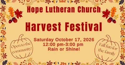 Harvest Festival 2026