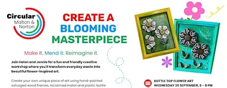 Bottle Top Flower Art