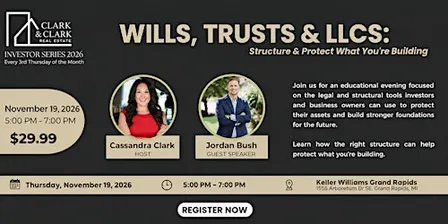 Wills, Trusts & LLCs: Structure & Protect What You're Building