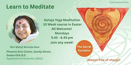 Learn to Meditate - Free 10 Week  Course in Exeter - Secret Kundalini