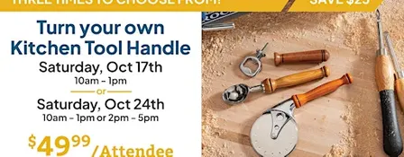 Gifts on the Lathe: Turn a Custom Kitchen Tool Handle
