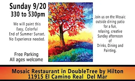 End of Summer Paint and Sip with Erin Sunday in Del Mar