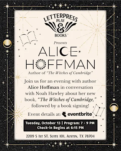 Alice Hoffman in Conversation with Noah Hawley
