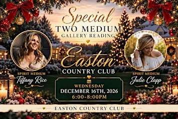 A Special Holiday Two Medium Reading Event