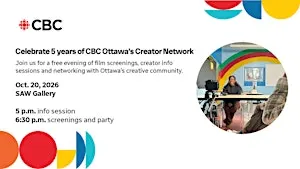 Celebrate video storytelling with a free CBC Ottawa Creator Network party!