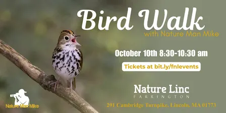 Fall Bird Walk with Nature Man Mike