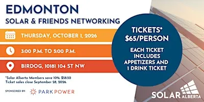Edmonton - Solar and Friends Networking