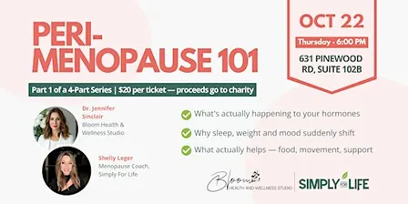Peri-Menopause 101: Q&A Night — Simply Bloom Series, Part 1