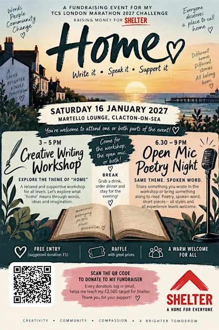 HOME: A Creative Writing Workshop & Open Mic Poetry Night