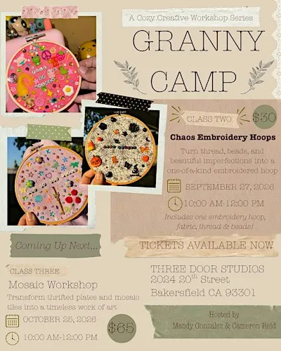 Granny Camp: A Cozy Creative Workshop Series
