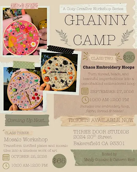 Granny Camp: A Cozy Creative Workshop Series