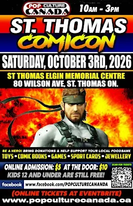 ST. THOMAS COMICON : OCTOBER 3RD 2026 : COMIC CON