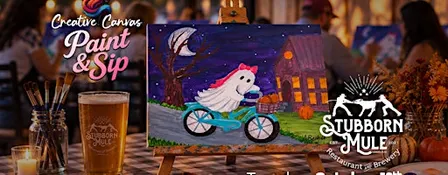October Paint＆Sip at Stubborn Mule