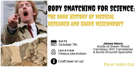 The Wisdom Bar – "Body Snatching For Science: History of Grave Misconduct"