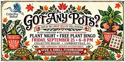 Got Any Pots? Plant Night & Free Plant Bingo