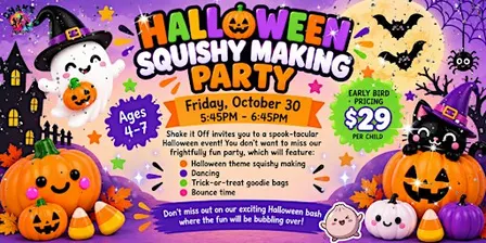 Shake it Off's Halloween Squishy Making Party