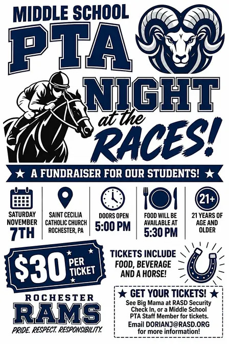Middle School PTA Night at the Races