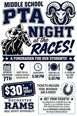 Middle School PTA Night at the Races
