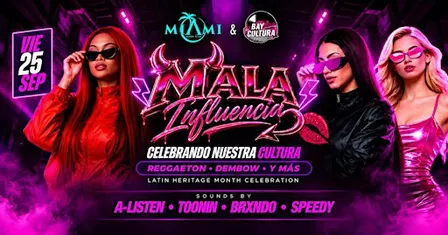 MALA INFLUENCIA | PERREO y DEMBOW | MIAMI NIGHTCLUB SAN JOSE | REGGAETON