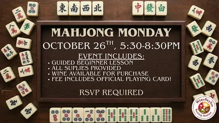 Mahjong Monday 101: Beginners Class