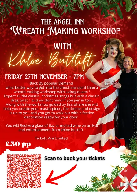 Drag Wreath Making Workshop - The Angel inn