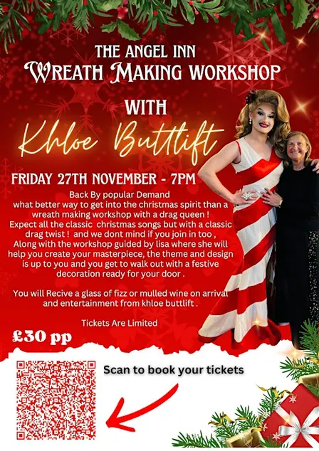 Drag Wreath Making Workshop - The Angel inn