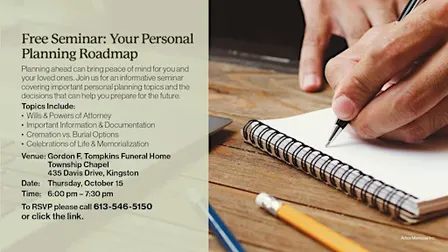Seminar: Your Personal Planning Roadmap