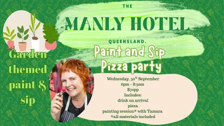 Paint and sip pizza party