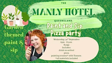 Paint and sip pizza party