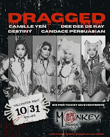 MONKEY LOUNGE HALLOWEEN DRAG SHOW AND COSTUME CONTEST