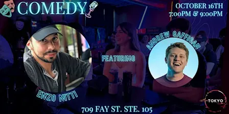 LIVE COMEDY at The Tokyo Club - STL's Enzo Nitti & Andrew Gaffigan