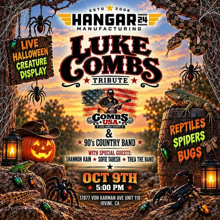 Luke Combs Tribute-Combs USA and The 90s Country Band at Hangar 24