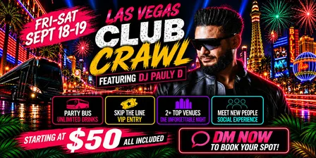 Las Vegas Hip-Hop Club Crawl with Party Bus, Free Drinks & VIP Entry