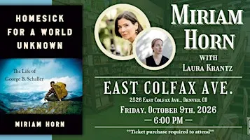 Miriam Horn with Laura Krantz Live at Tattered Cover Colfax
