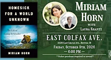 Miriam Horn with Laura Krantz Live at Tattered Cover Colfax