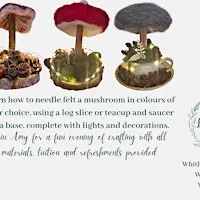 Needle felted 3D mushroom workshop - Craft with Amy