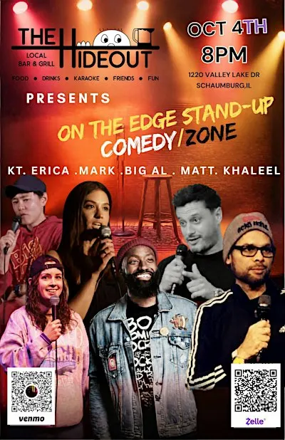 ON THE EDGE STAND-UP COMEDY @ THE HIDEOUT SCHAUMBURG, IL