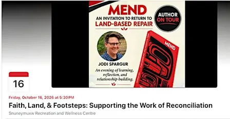 Faith, Land and Footsteps: Supporting the Work of Reconciliation