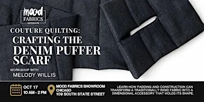 Couture Quilting: Crafting the Denim Puffer Scarf
