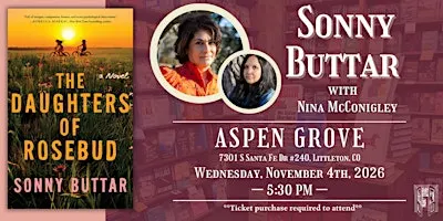 Sonny Buttar with Nina McConigley Live at Tattered Cover Aspen Grove