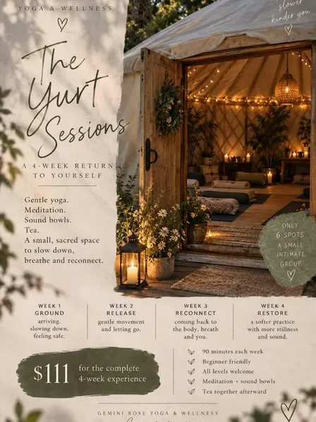 The Yurt Sessions Wednesdays