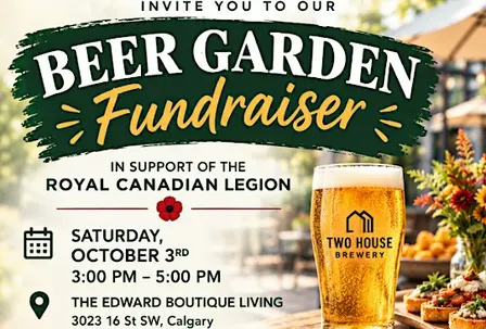 Beer Garden Fundraiser in support of Royal Canadian Calgary No. 1 Branch