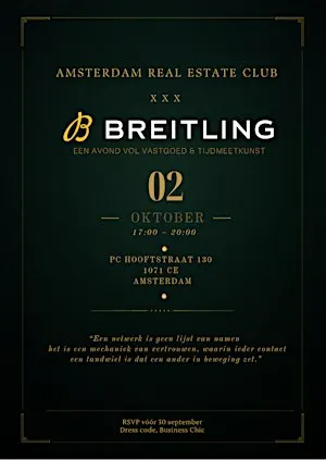 Amsterdam Real Estate Club x Breitling Boutique
