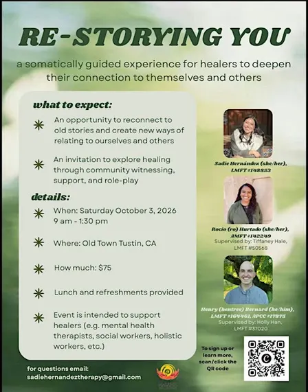 Re‑Storying You — A Somatic + Psychomotor Workshop for Healers